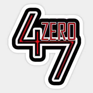 4zero7 Sticker